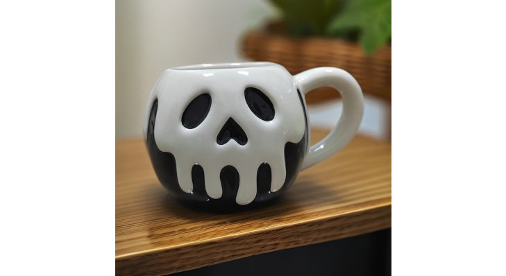 Halloween  Ghost Skull Figural ceramic Mug