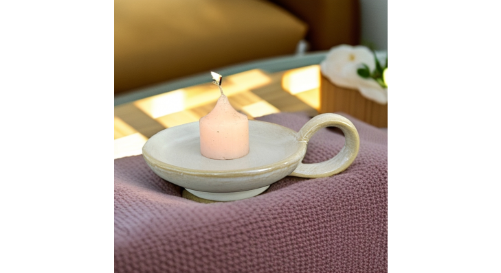 Nordic Minimalist Ceramic Candle Holder